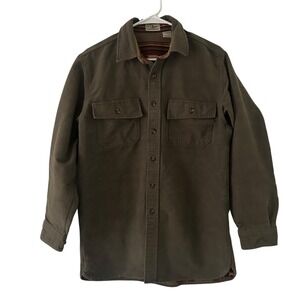 L.L. Bean Men's Casual Button Down Shirt - Olive